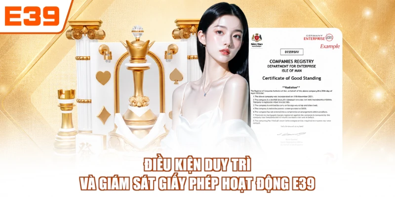 Điều kiện duy trì và giám sát giấy phép hoạt động E39