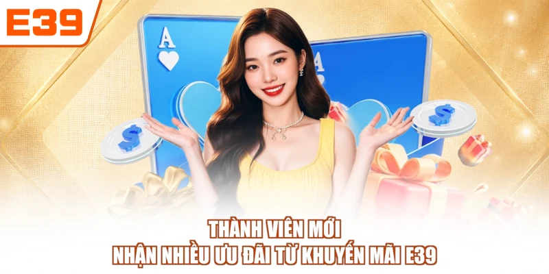 Thành viên mới nhận nhiều ưu đãi từ khuyến mãi E39